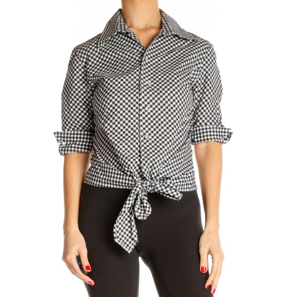 gf WHITE LABEL Gray Checkered Formal Shirt - Picture 1 of 3
